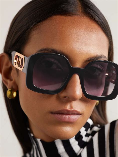 fendi black and gold sunglasses